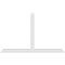 Ekena Millwork Portland Architectural Grade PVC Gable Bracket, 72"W x 45"H x 2"D x 4"F, 15/12 Pitch GBP072X45X0204POR00 - alternate 2